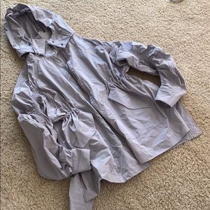 NWT Fabletics boxy rain jacket/outer shell coat